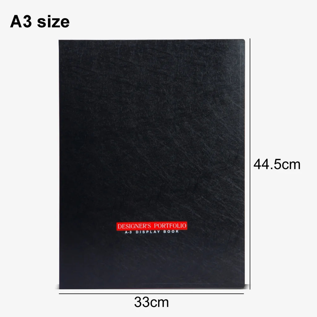 WorldOne A3 size, (44.5* 33* 1.9 cm) PP Portfolio Display Book with 40 leaves