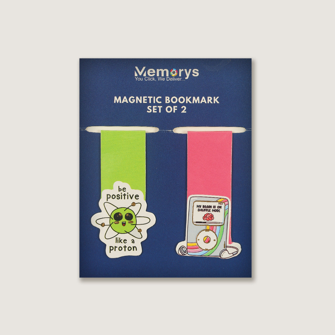 Magnetic Bookmarks (Set of 2) - Proton & Brain Shuffle