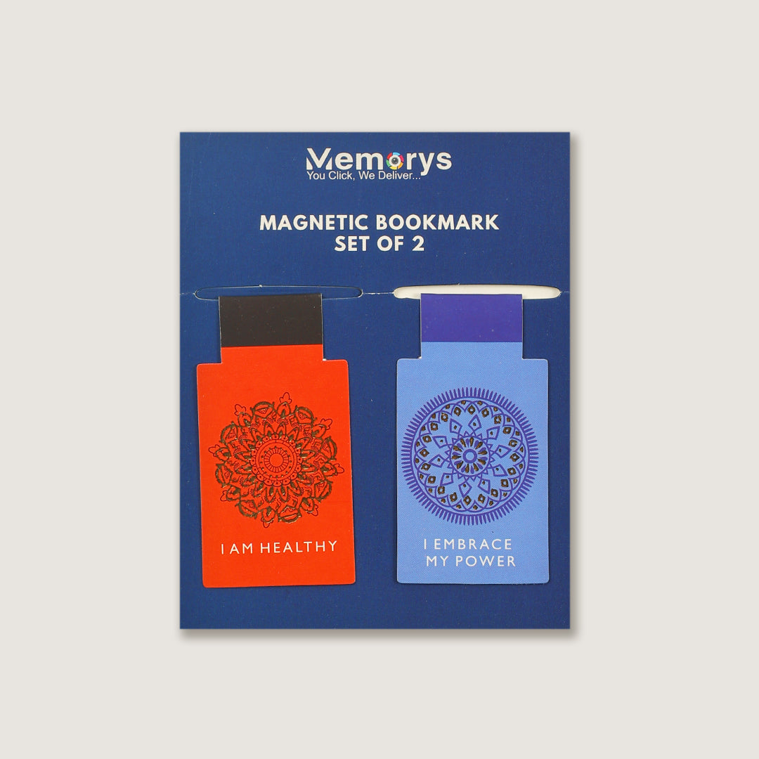 Magnetic Bookmarks (Set of 2) - Mandala Glow
