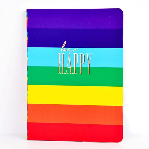 Rainbow stripes Softbound Notebook