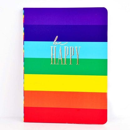 Rainbow stripes Softbound Notebook