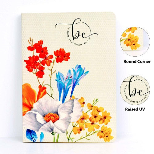 Botanical Flower Softbound Notebook