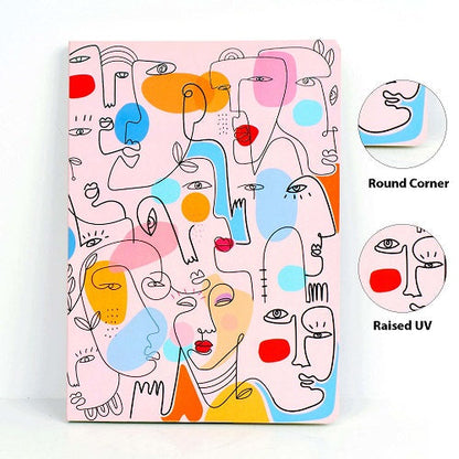 Abstract Faces Softcover Notebook