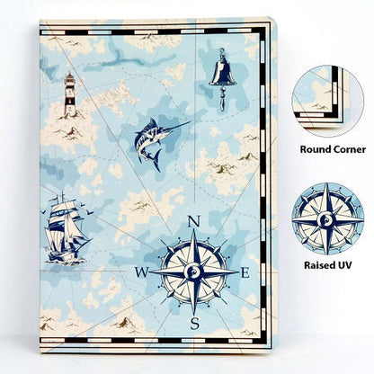 Vintage Map Softbound Notebook