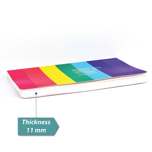 Rainbow stripes Softbound Notebook