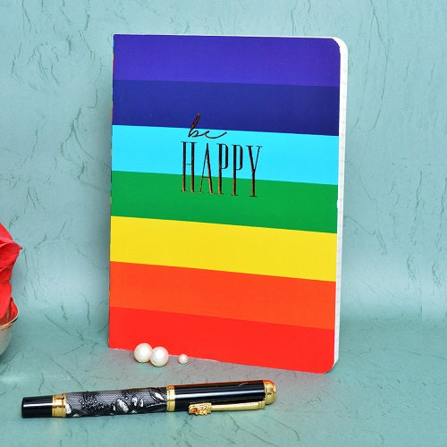 Rainbow stripes Softbound Notebook