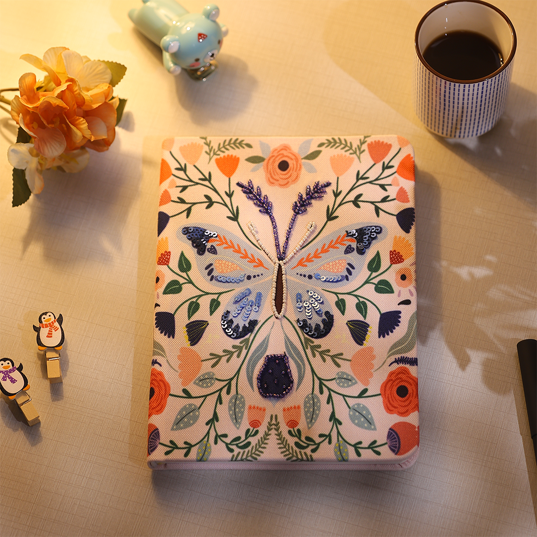 A5 Threaded Thoughts Series - Butterfly Blush