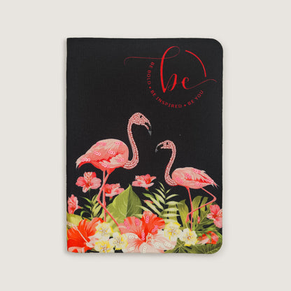 A5 Threaded Thoughts Series - Flamingo Garden