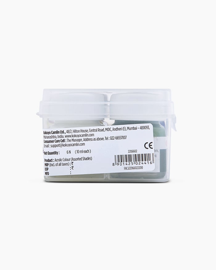 CAMEL, Acrylic Colours - FABRICA | Set of 6 | 10 ml.