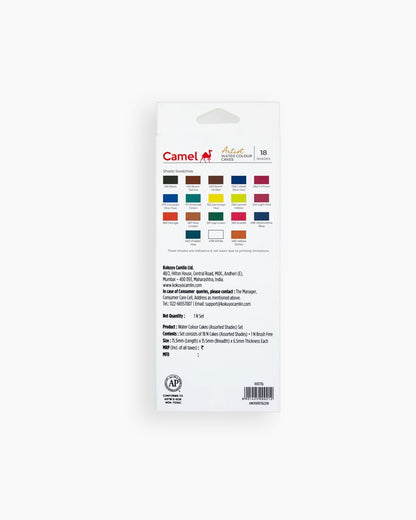 CAMEL, Water Colour Cakes - ARTIST | Set of 18.