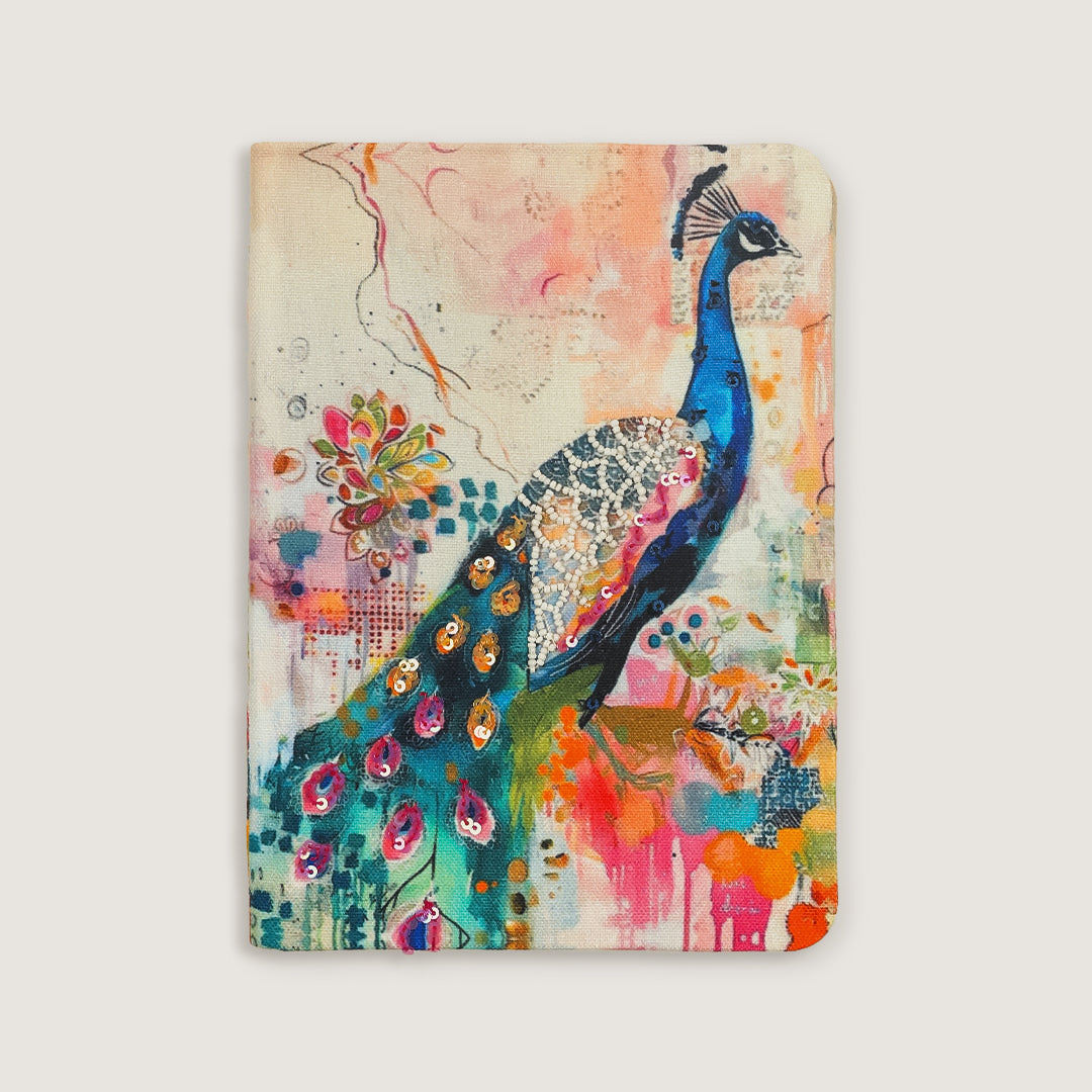 A5 Threaded Thoughts Series - Peacock Bloom