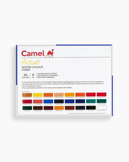 CAMEL, Water Colour Tubes | Set of 24 | 5 ml.