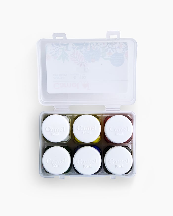 CAMEL, Acrylic Colours - FABRICA | Set of 6 | 10 ml.