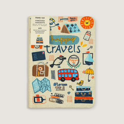 A5 Threaded Thoughts Series - Happy Travels