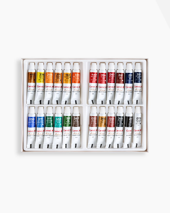 CAMEL, Water Colour Tubes | Set of 24 | 5 ml.