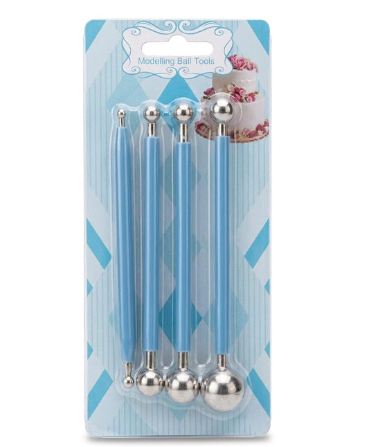 Modelling Ball Tools Set of 4, Double Ended