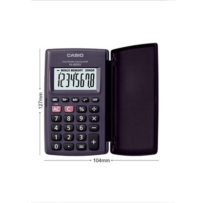 Casio HL820LV-BK Portable Calculator with Flip Cover