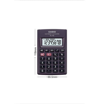 Casio HL-4A Portable Calculator, Extra Small Size