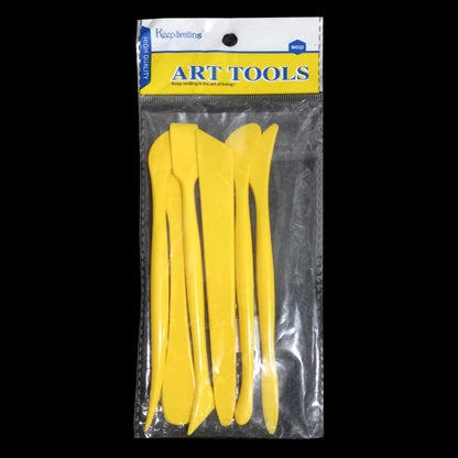 Clay Sculpting & Modelling Tools Set of 6 – Double-Ended Pottery & Lippan Art Tools for Shaping, Carving, and Detailing – Versatile Clay Tools for Craft, Polymer Clay, and Cake Decorating
