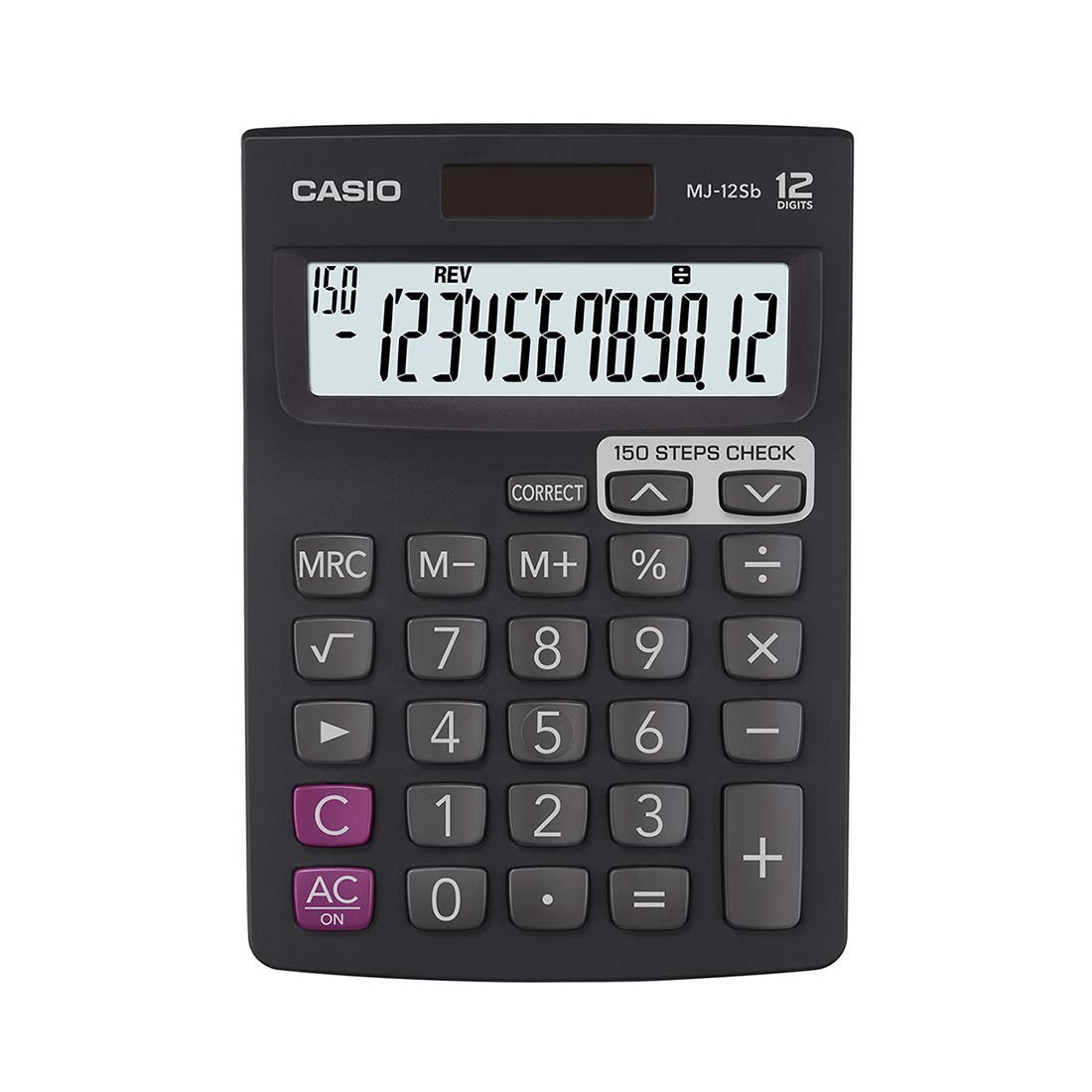 CASIO, Calculator MJ12SB - CHECK & CORRECT | 12 Digits | 150 Steps Check.