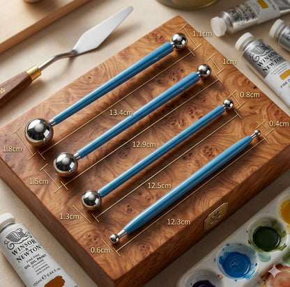 Modelling Ball Tools Set of 4, Double Ended