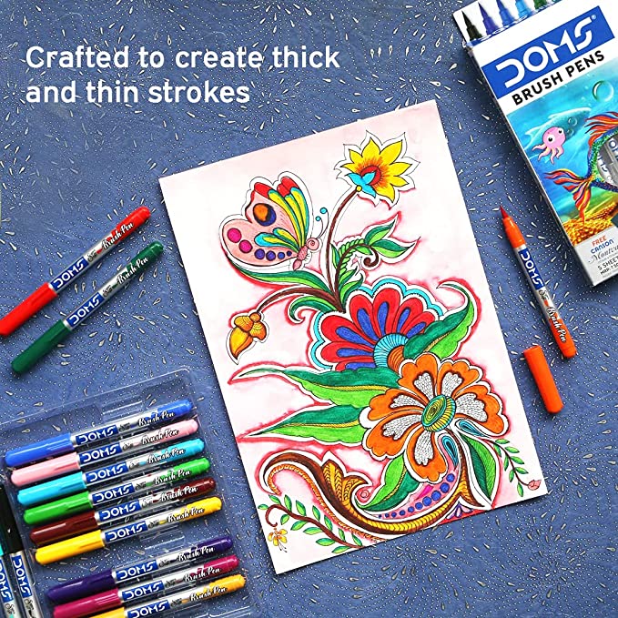 DOMS, Brush Pen | Set of 14.