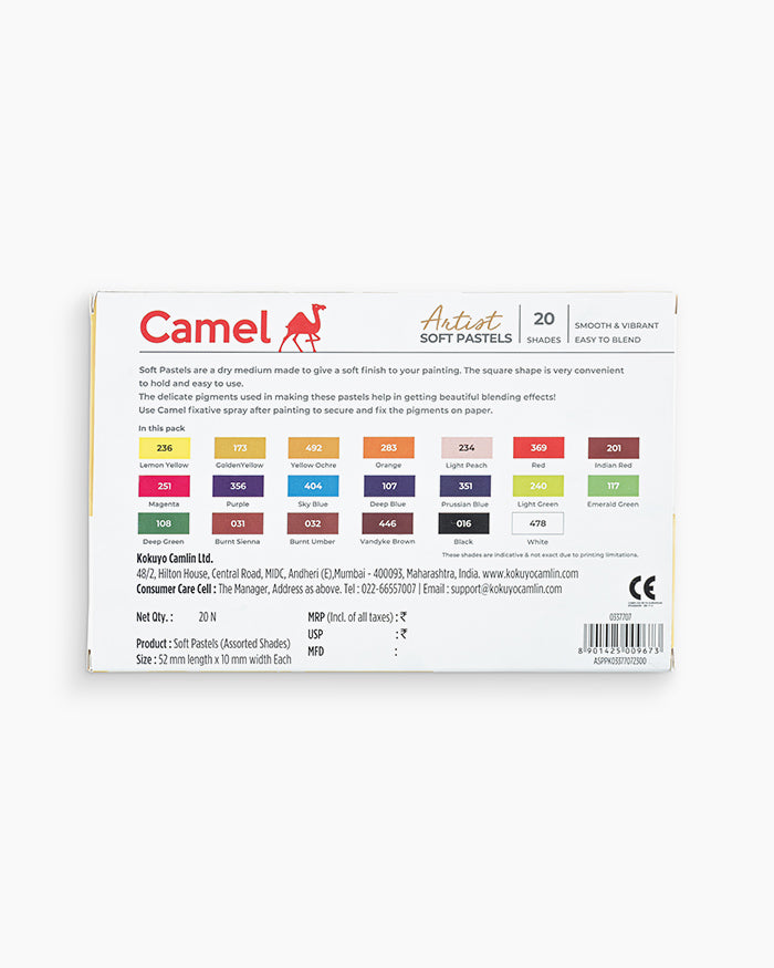 CAMEL, Soft Pastels - ARTIST | Set of 20.