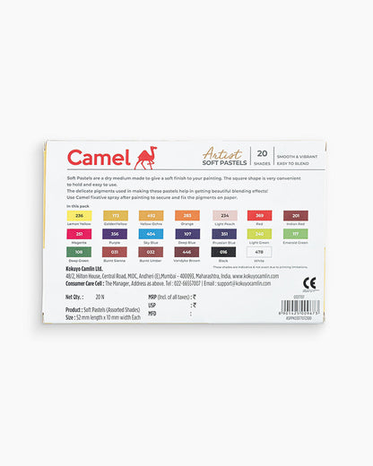 CAMEL, Soft Pastels - ARTIST | Set of 20.