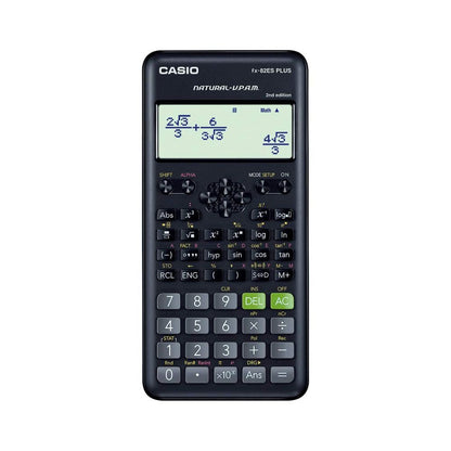 CASIO, Scientific Calculator FX-82ES PLUS - NATURAL TEXTBOOK DISPLAY | 252 Functions.