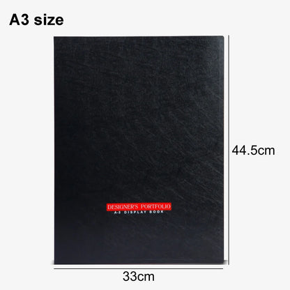 WorldOne A3 size, (44.5* 33* 1.9 cm) PP Portfolio Display Book with 40 leaves