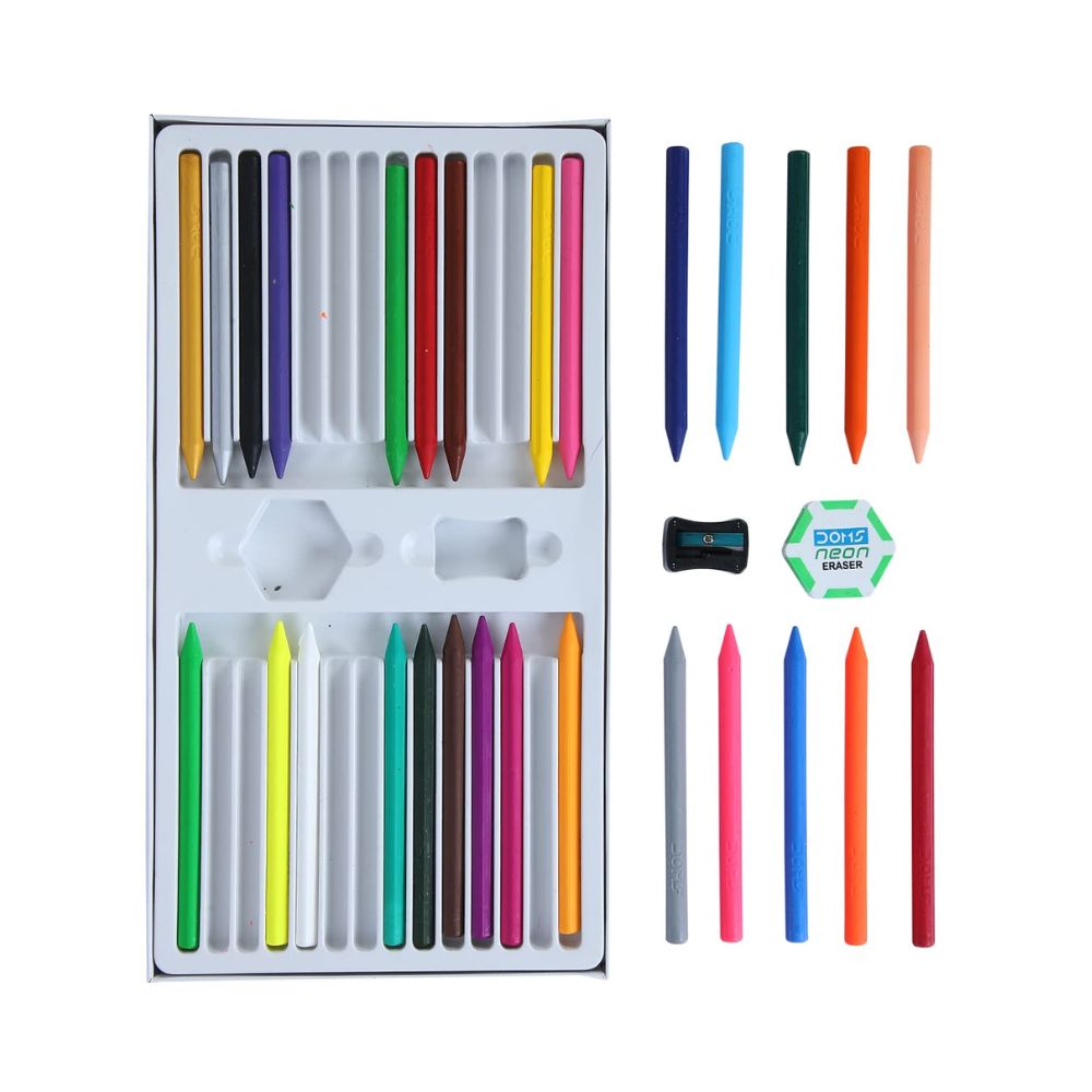 DOMS, Plastic Crayons | Set of 28.