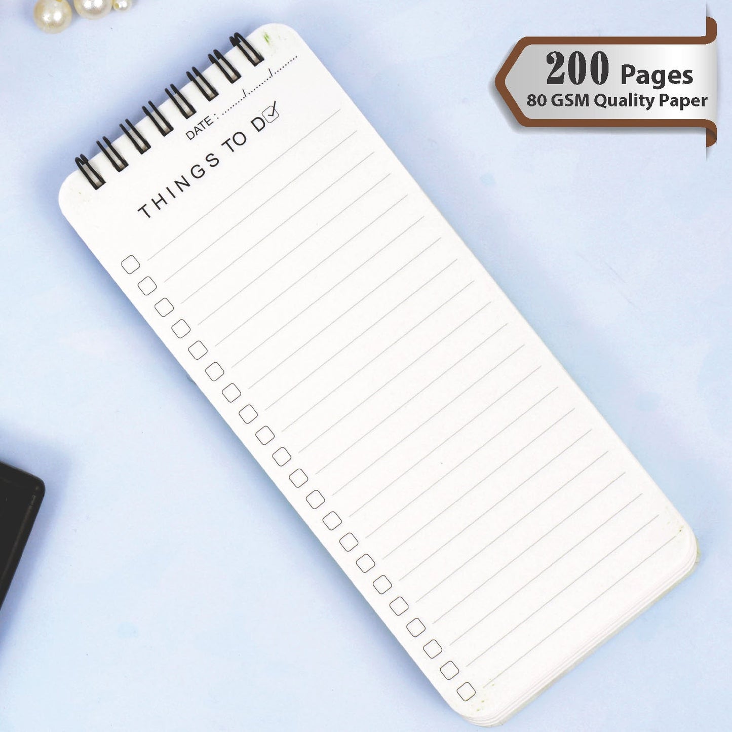 Butterfly Hardbound Wiro To Do List Notepads