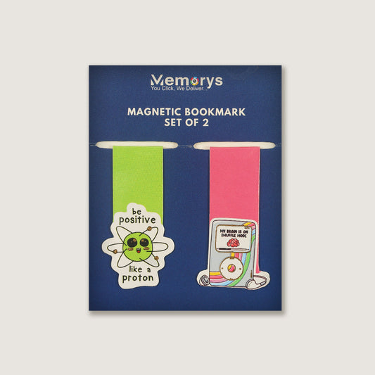 Magnetic Bookmarks (Set of 2) - Proton & Brain Shuffle