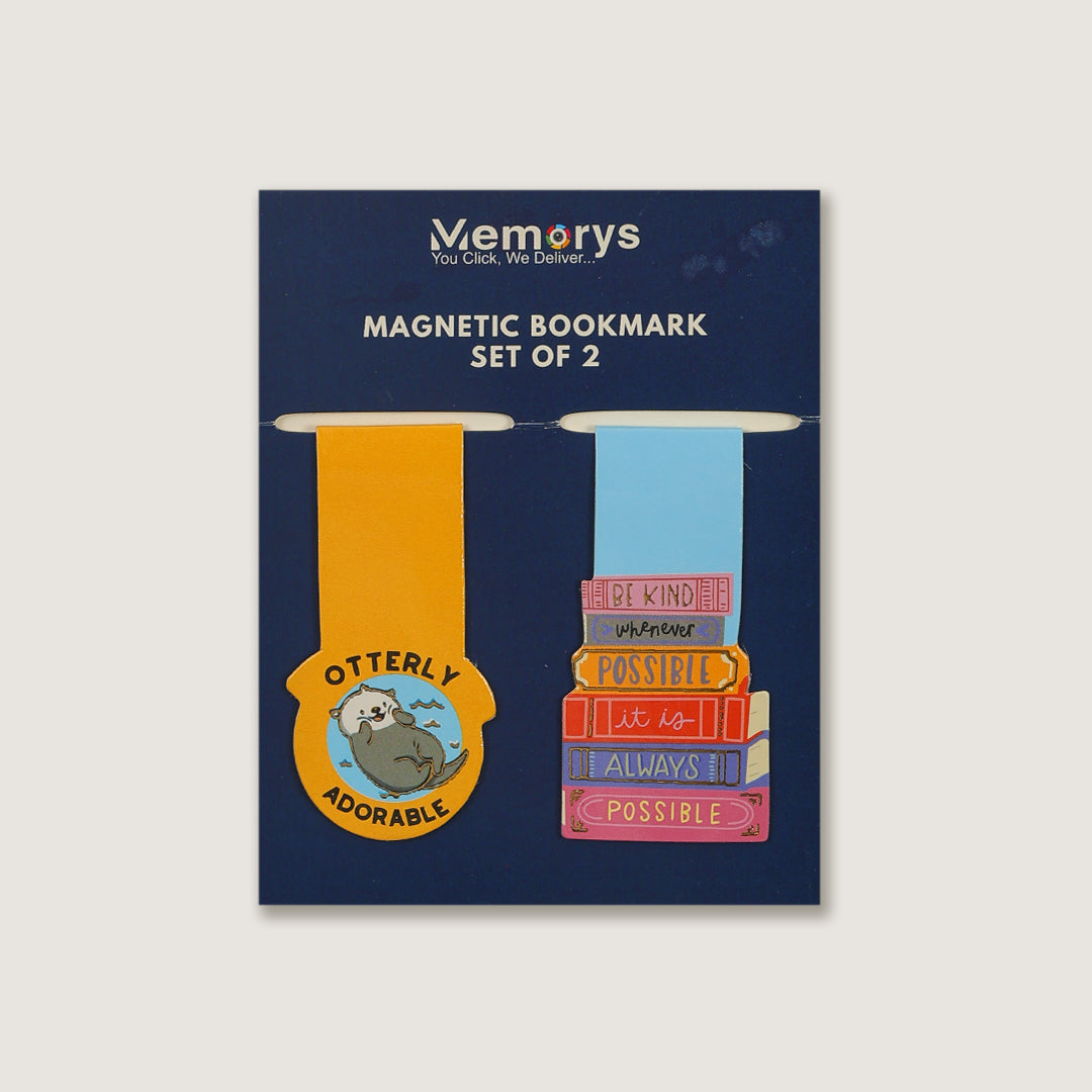 Magnetic Bookmarks (Set of 2) - Otter & Books