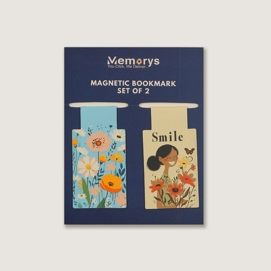 Magnetic Bookmarks (Set of 2) - Floral Charm