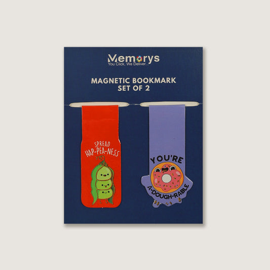 Magnetic Bookmarks (Set of 2) - Bold Red