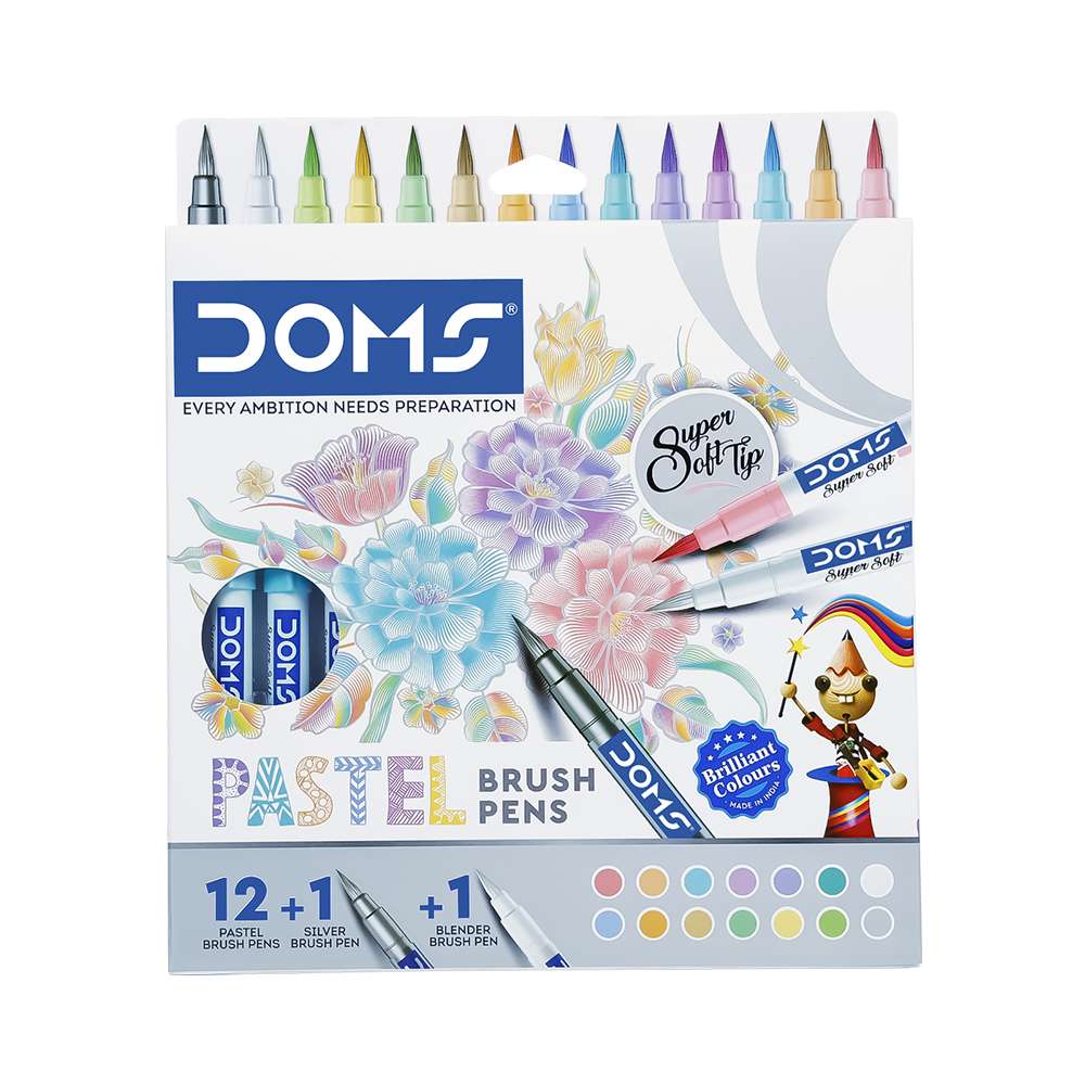 DOMS, Brush Pen | PASTEL | Set of 14.