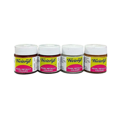 PIDILITE, Pearl Metallic Colours - FEVICRYL | Set of 4.