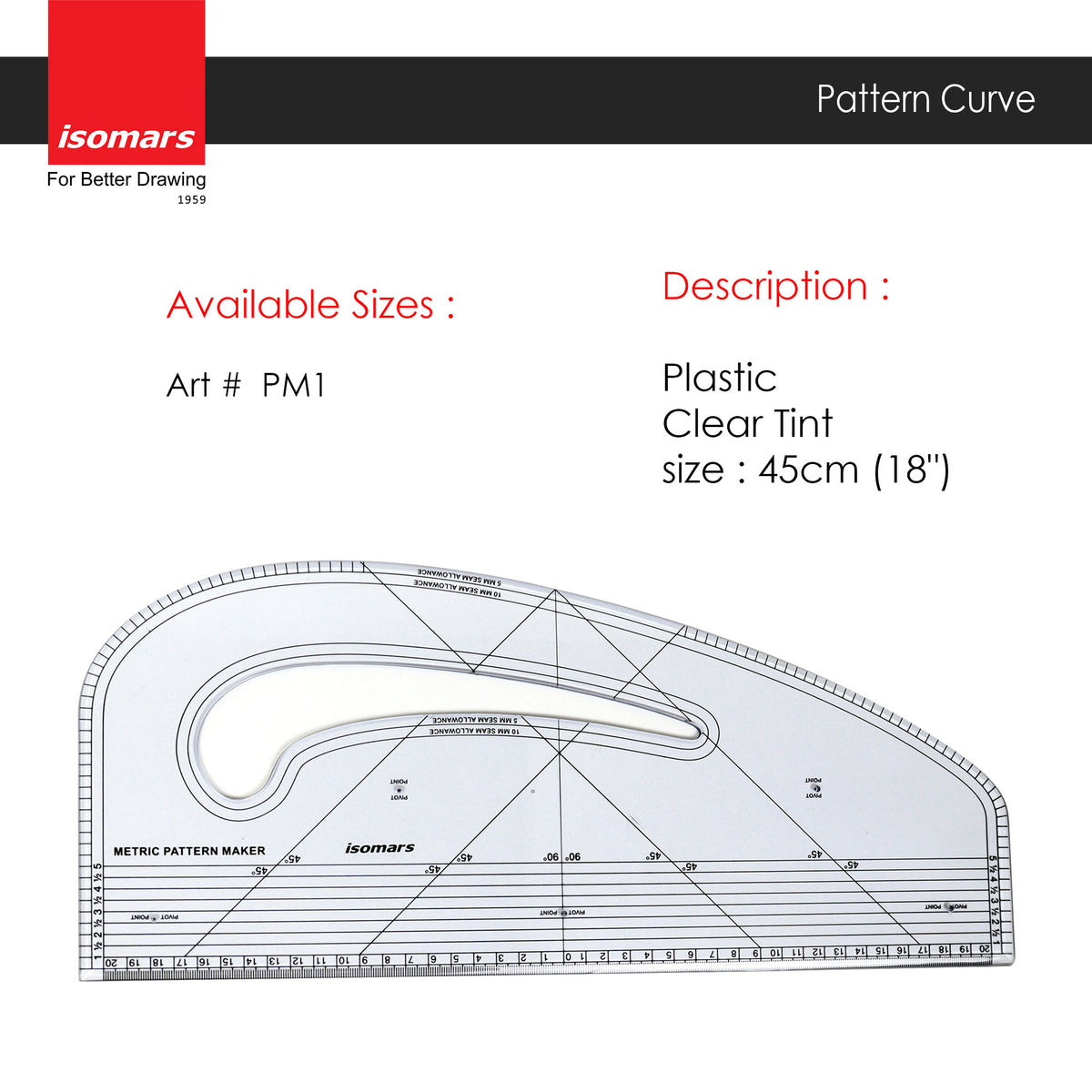 Isomars Pattern Curve- 18"