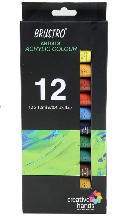 Brustro Artists Acrylic Colour SET OF 12