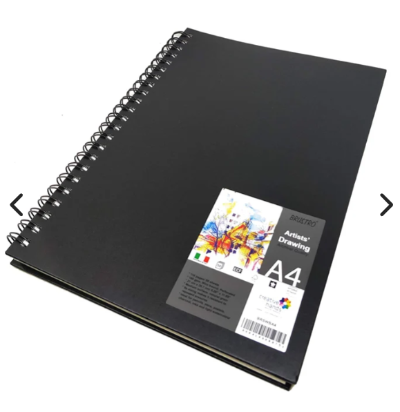 Brustro Artists Wiro Bound Sketch Book, A4 Size, 116 Pages, 160 GSM
