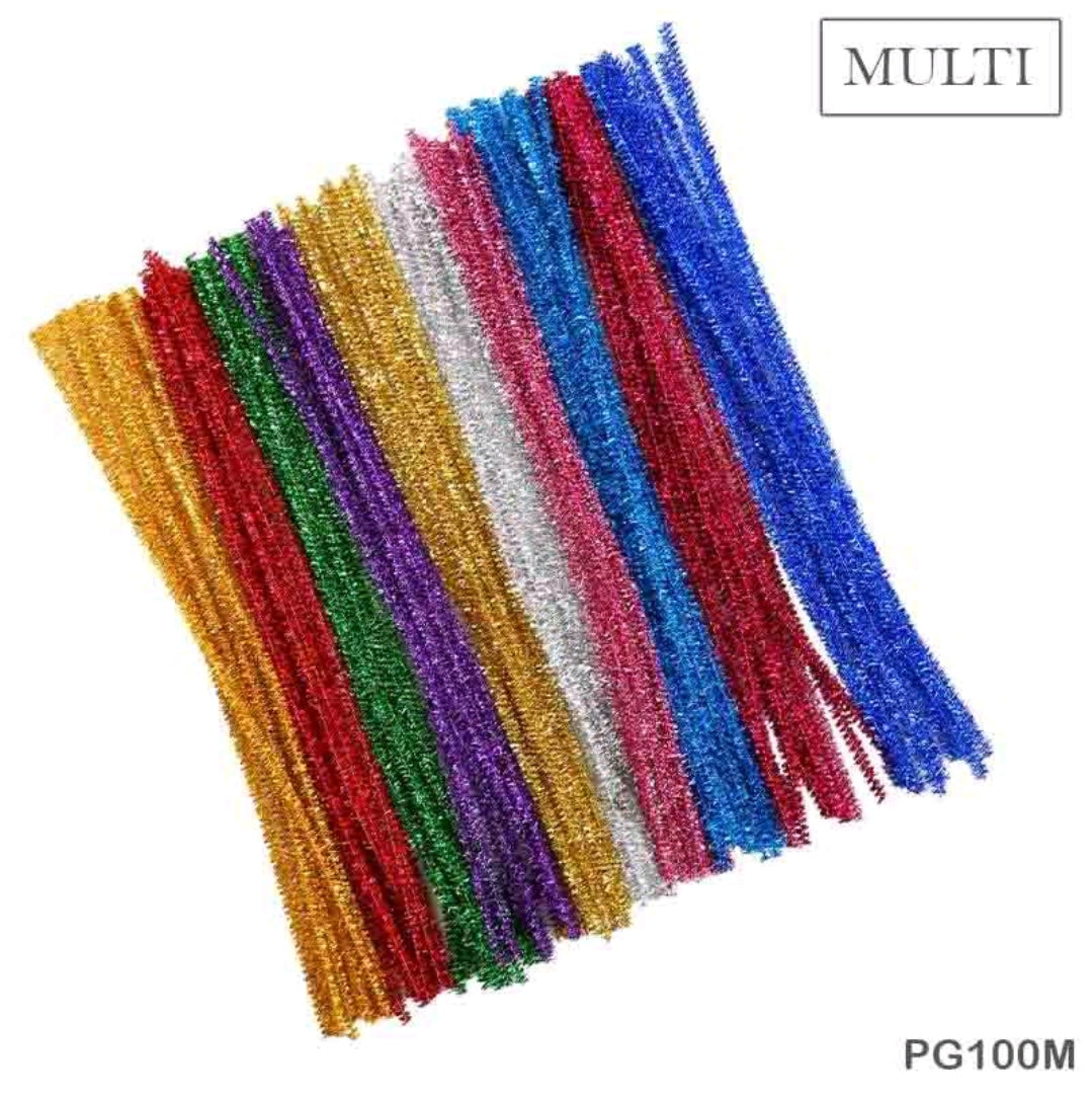 Pipe Cleaner Glitter 100 Pc's Single Shades