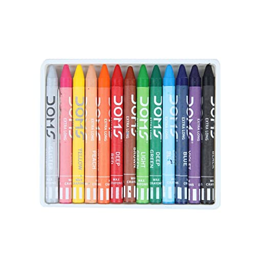 DOMS, Wax Crayons - EXTRA LONG | Set of 12.