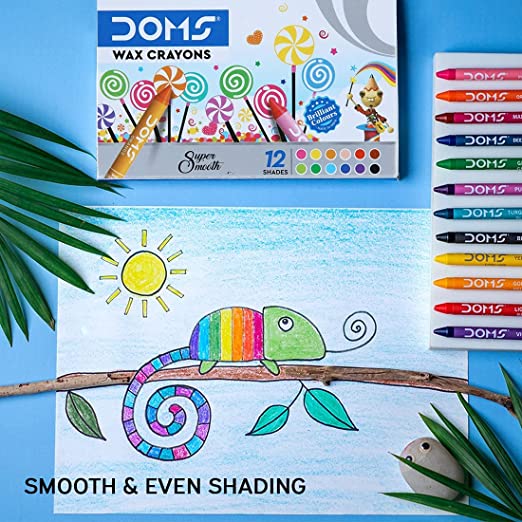 DOMS, Wax Crayons | Set of 12.