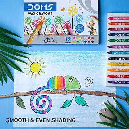 DOMS, Wax Crayons | Set of 12.