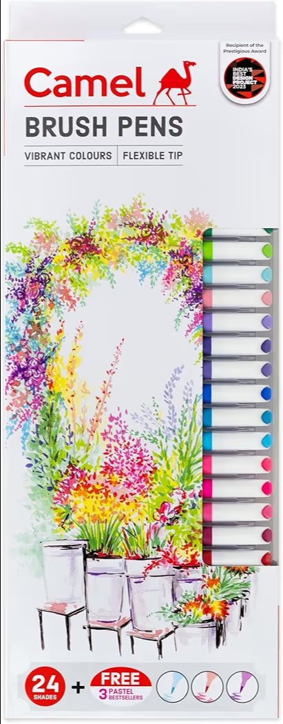 Camel Brush Pens - 27 Shades, 1 pc