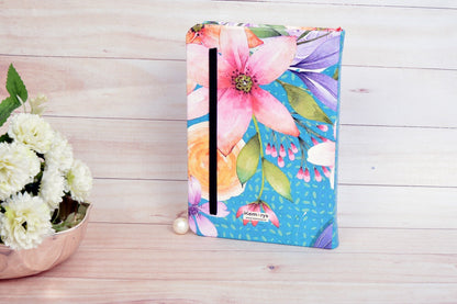 Floral Butterfly A6 Printed Vegan Leather Hardbound Notebook