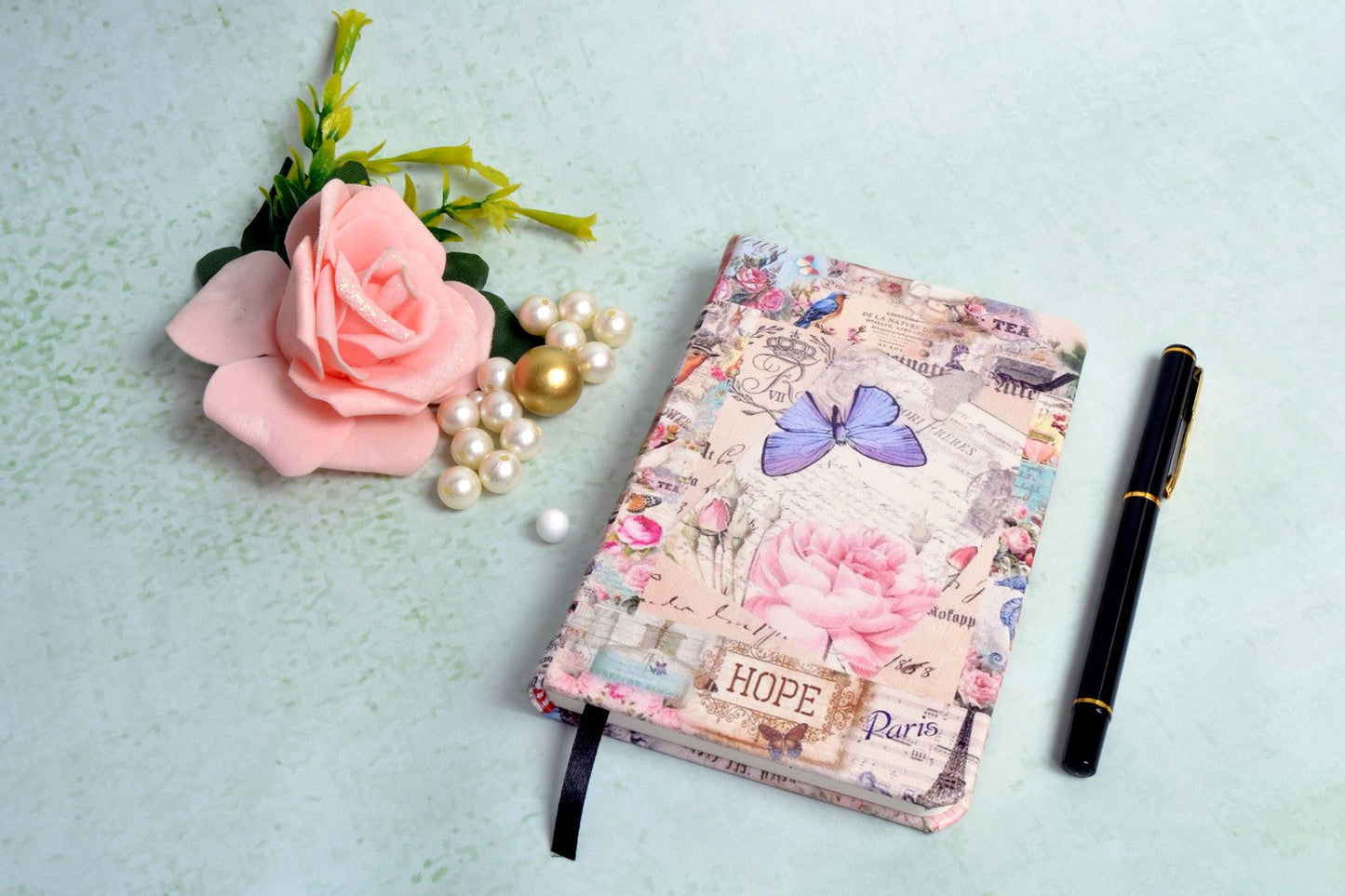 Hope A6 Printed Vegan Leather Hardbound Notebook