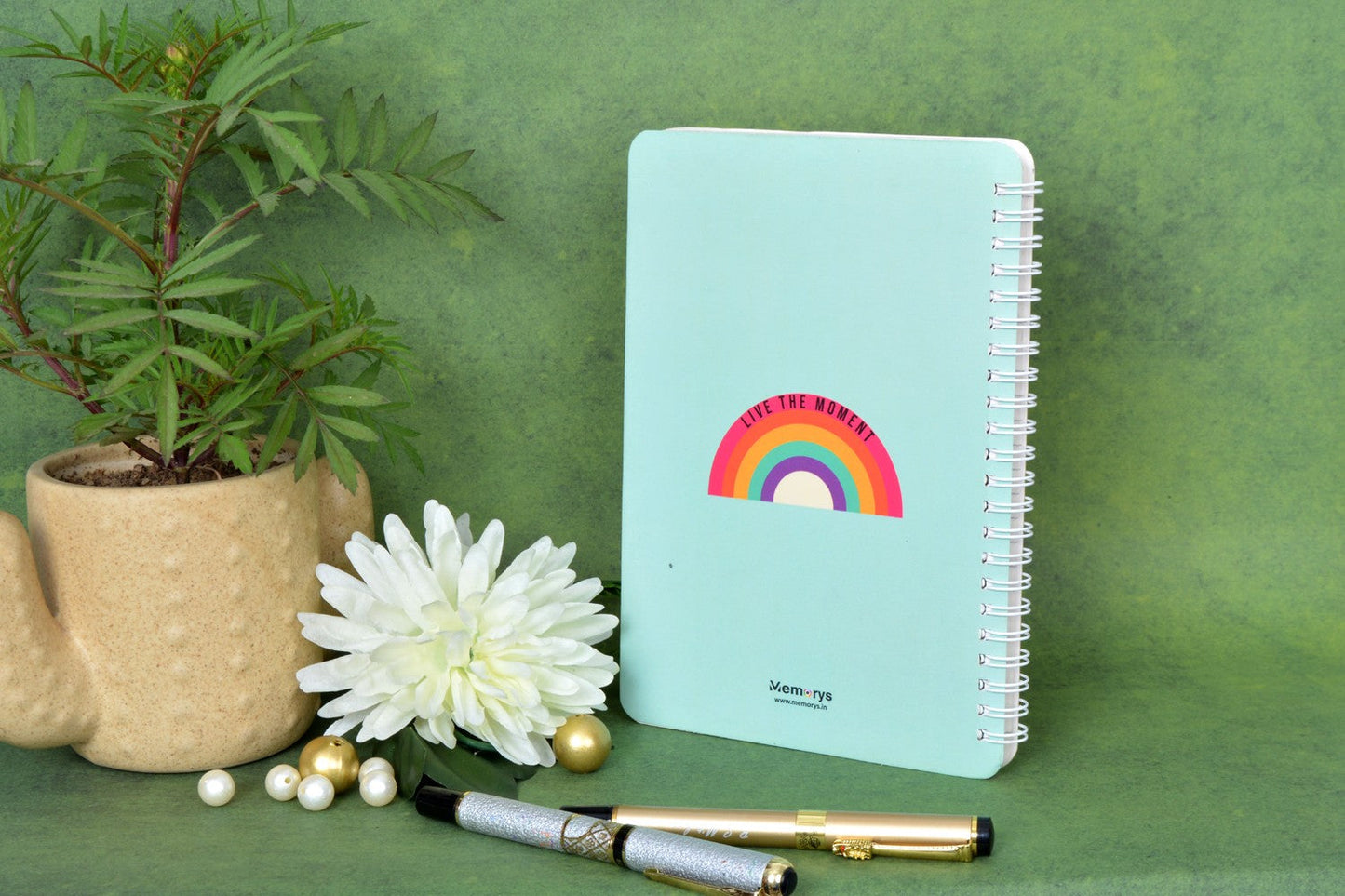 Live The Moment Softbound Wiro A5 Notebook