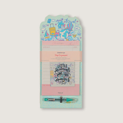 Stay Organised Magnetic Notepad – Travel Vibes